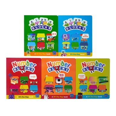 Numberblocks & Alphablocks 플랩보드북 세트 이미지