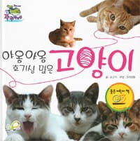 야옹야옹 호기심 많은 고양이 이미지