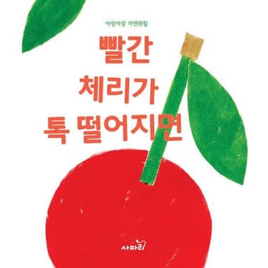 빨간 체리가 톡 떨어지면 이미지